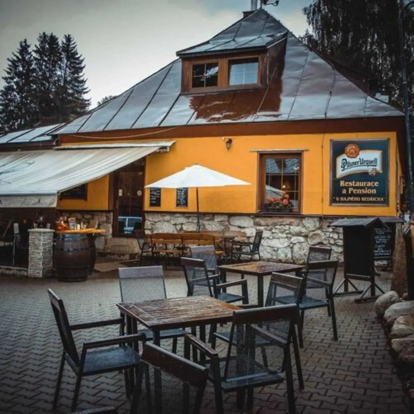 Exteriér penzionu U Bedřicha v Harrachově